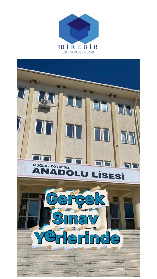 Sınav başarısı sadece bilgiyle değil, hazırlıkla da kazanılır.

Bu nedenle öğrencilerimizi bugün gerçek sınav saatinde, sınava girecekleri okullarda bir araya getirdik. Köyceğiz Anadolu Lisesi ve Köyc